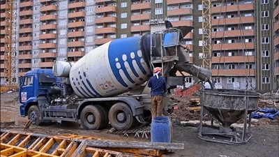 Изображение доставки бетона марки М400.
